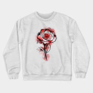 WaterColour Rose Crewneck Sweatshirt